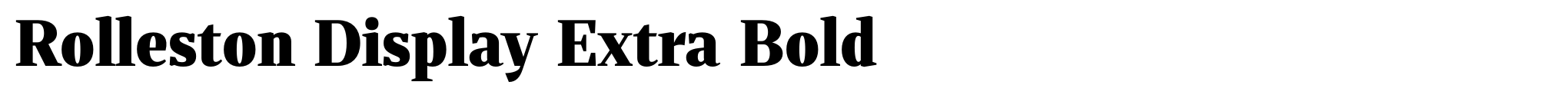 Rolleston Display Extra Bold image